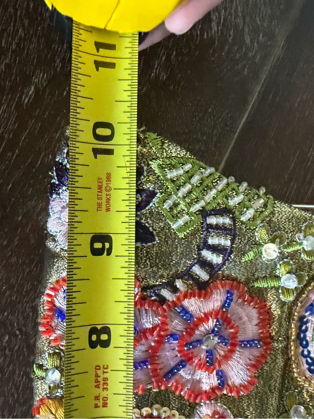Max Mayer Beaded Floral Evening Clutch Purse One of a Kind! - Picture 5 of 7